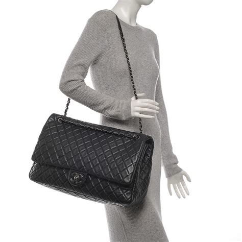 chanel calfskin quilted bag|jumbo chanel bag price.